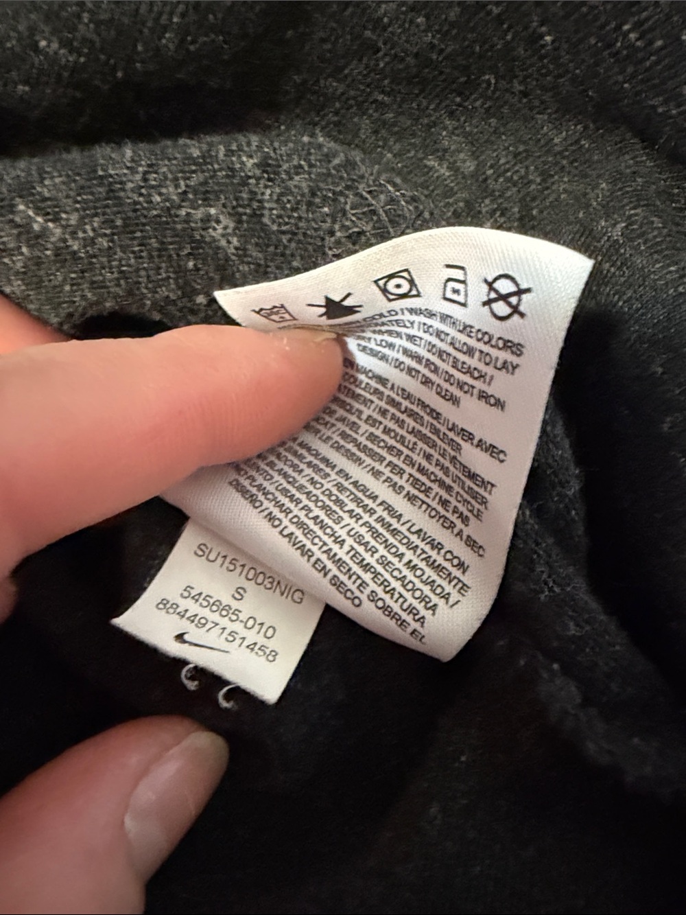 Nike Charcoal Gray Lightweight Full-Zip Hoodie Jacket - Picture 5 of 13